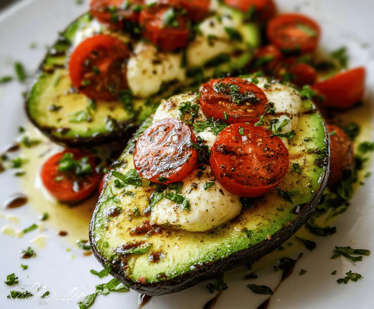 Easy Caprese Stuffed Avocado Recipe