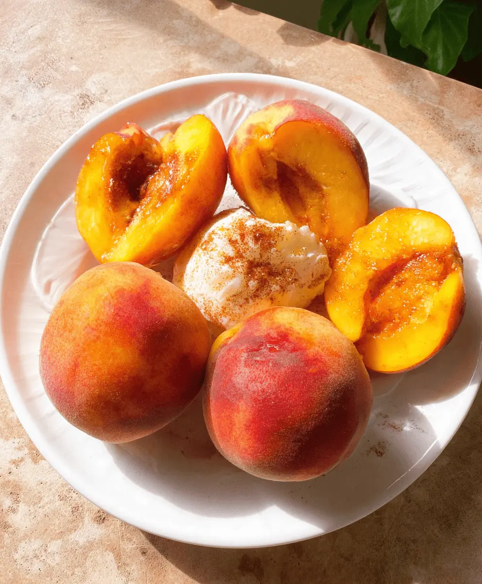 Easy Air Fryer Peaches Recipe