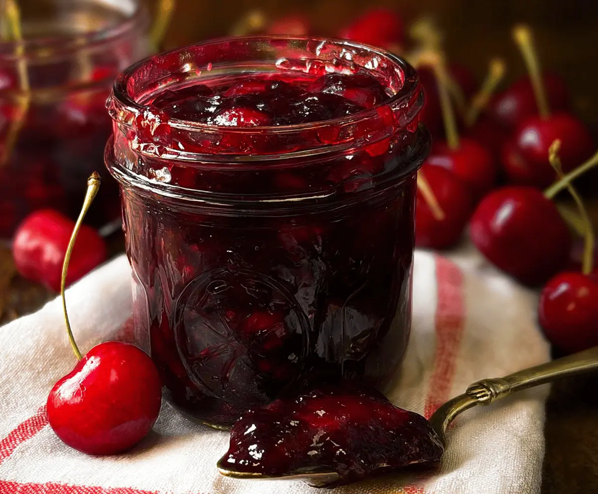 Easy Homemade Cherry Vanilla Jam Recipe