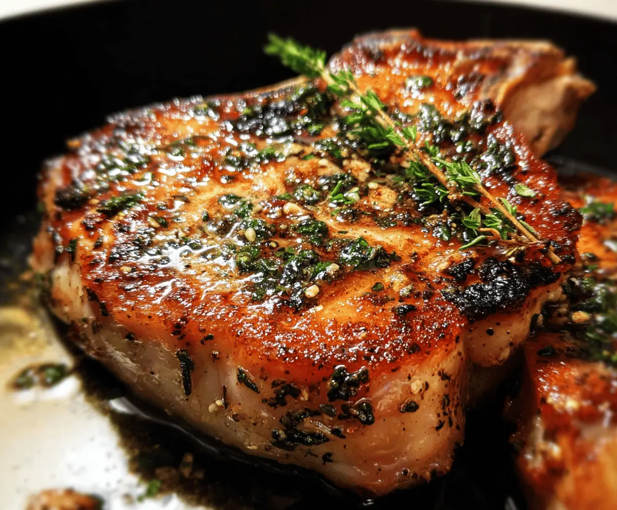 Easy Pan Seared Brined Pork Chops Recipe