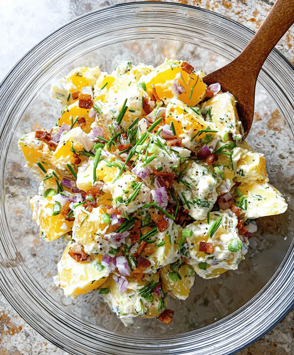 Easy Loaded Baked Potato Salad Recipe
