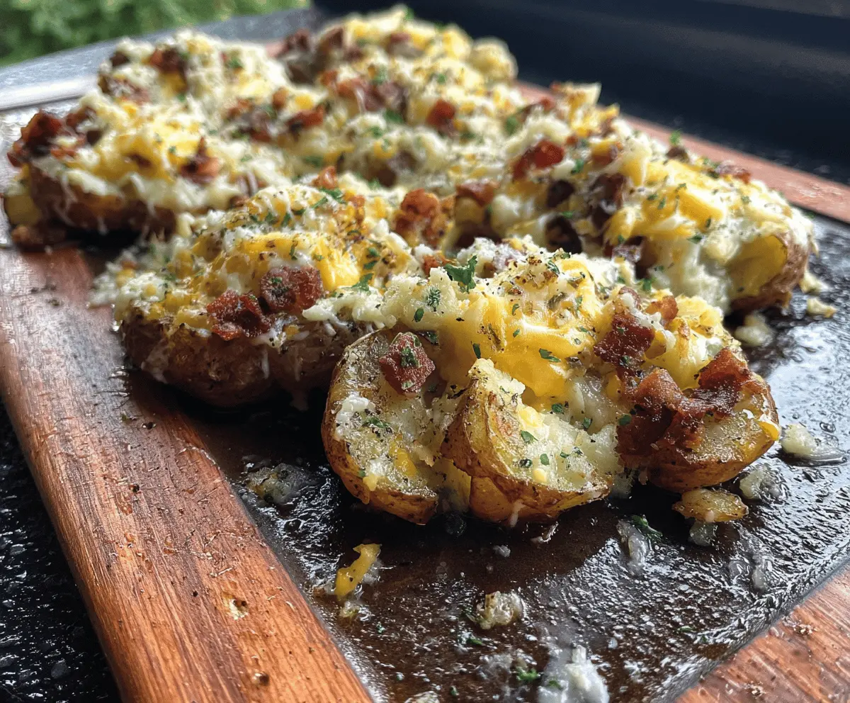 Easy Blackstone Smashed Potatoes Recipe