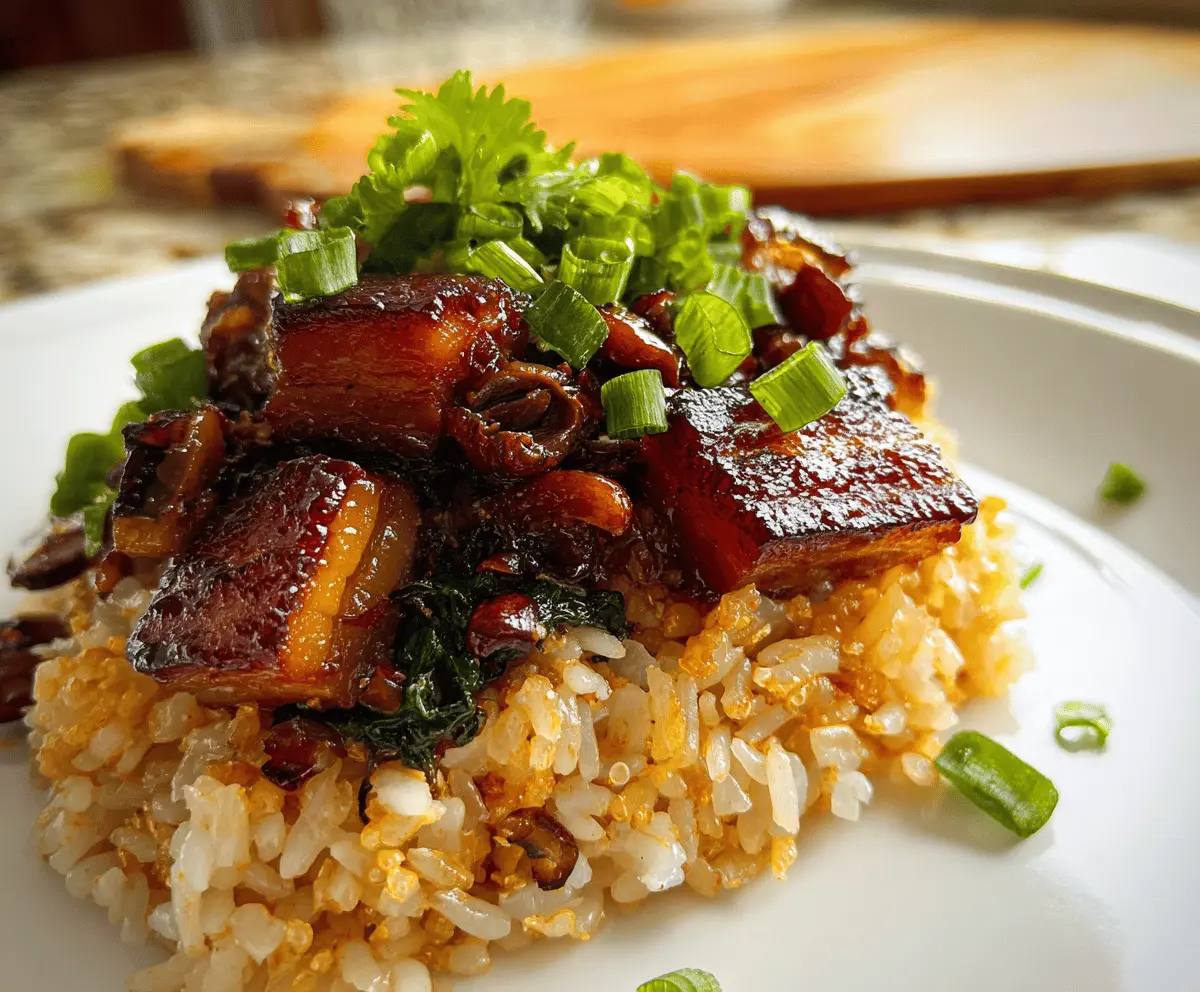 Easy Pork Belly Sticky Rice Recipe