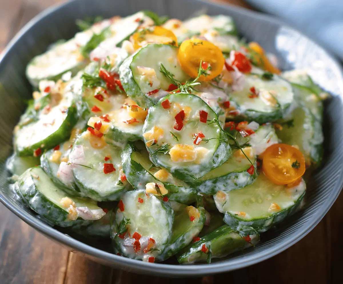 Fresh and Zesty Mexican Cucumber Salad Recipe