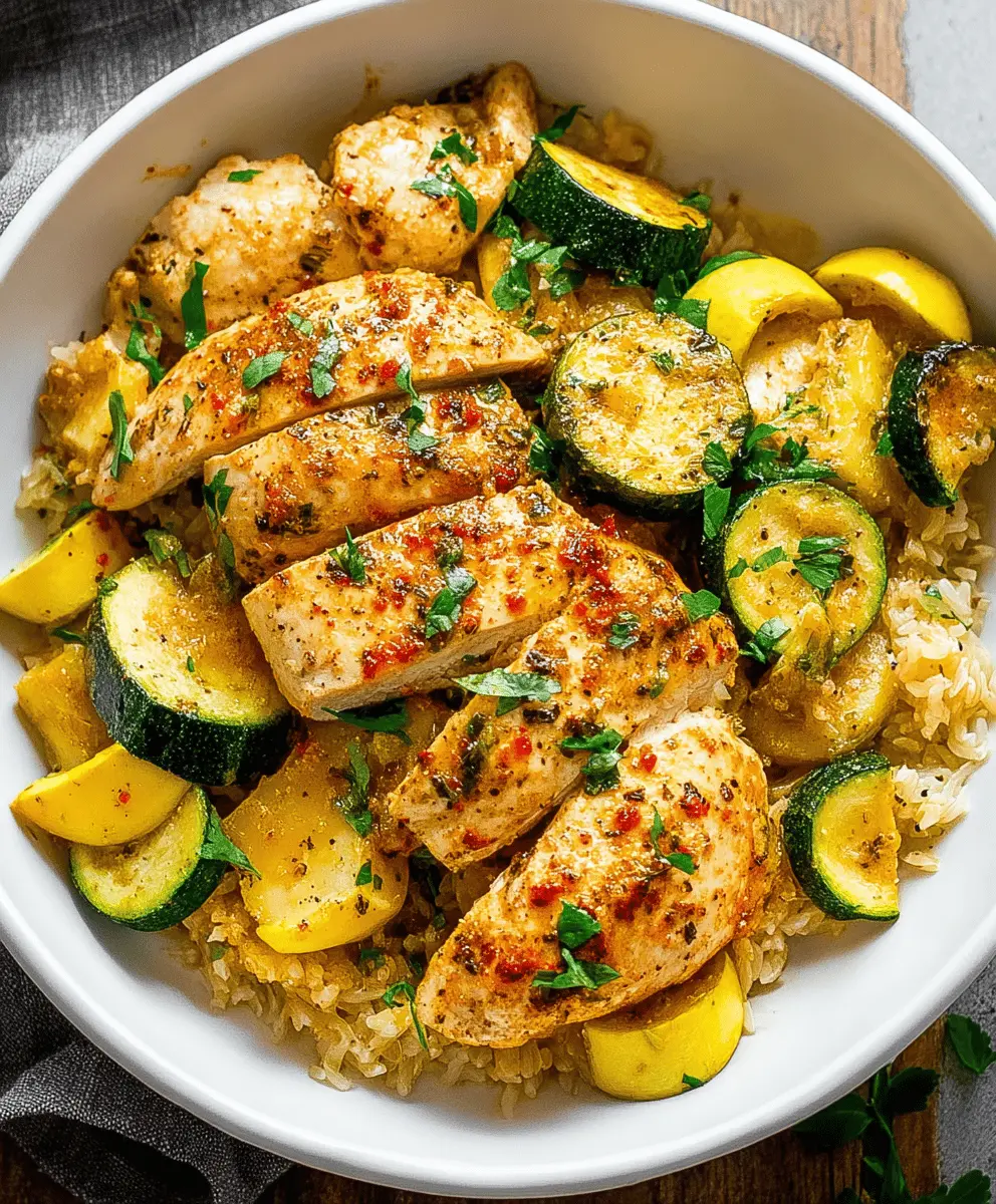 Easy Healthy Chicken Breast with Zucchini and Squash