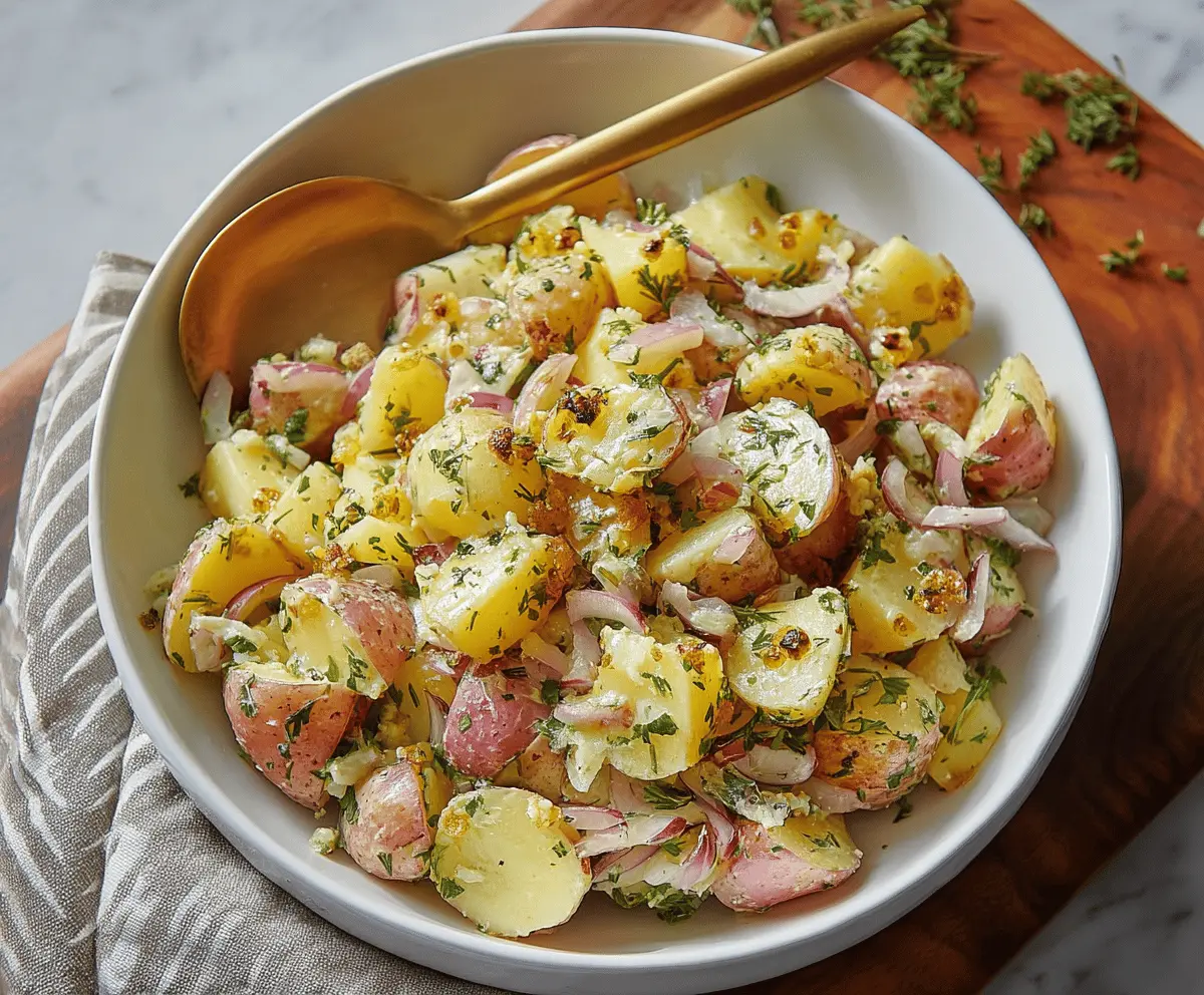 Classic French Potato Salad Recipe With Herbs