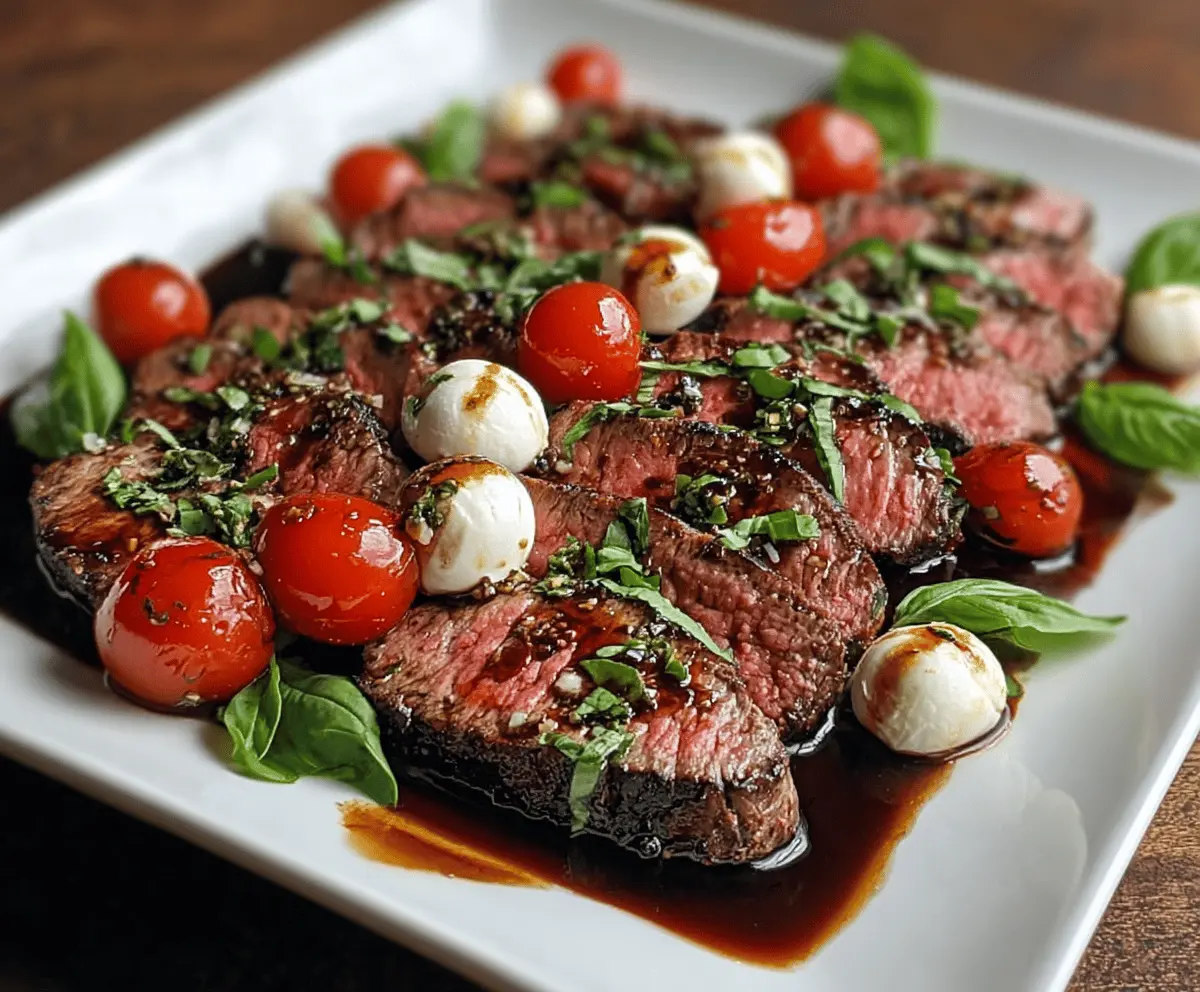 Balsamic Caprese Grilled Steak Recipe
