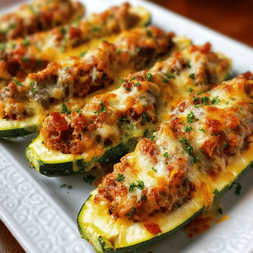 Easy Stuffed Zucchini Boats Recipe