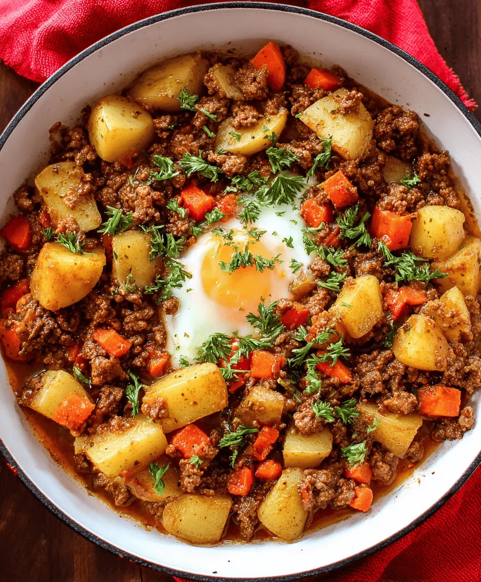 Easy Ground Beef and Potato Skillet Recipe