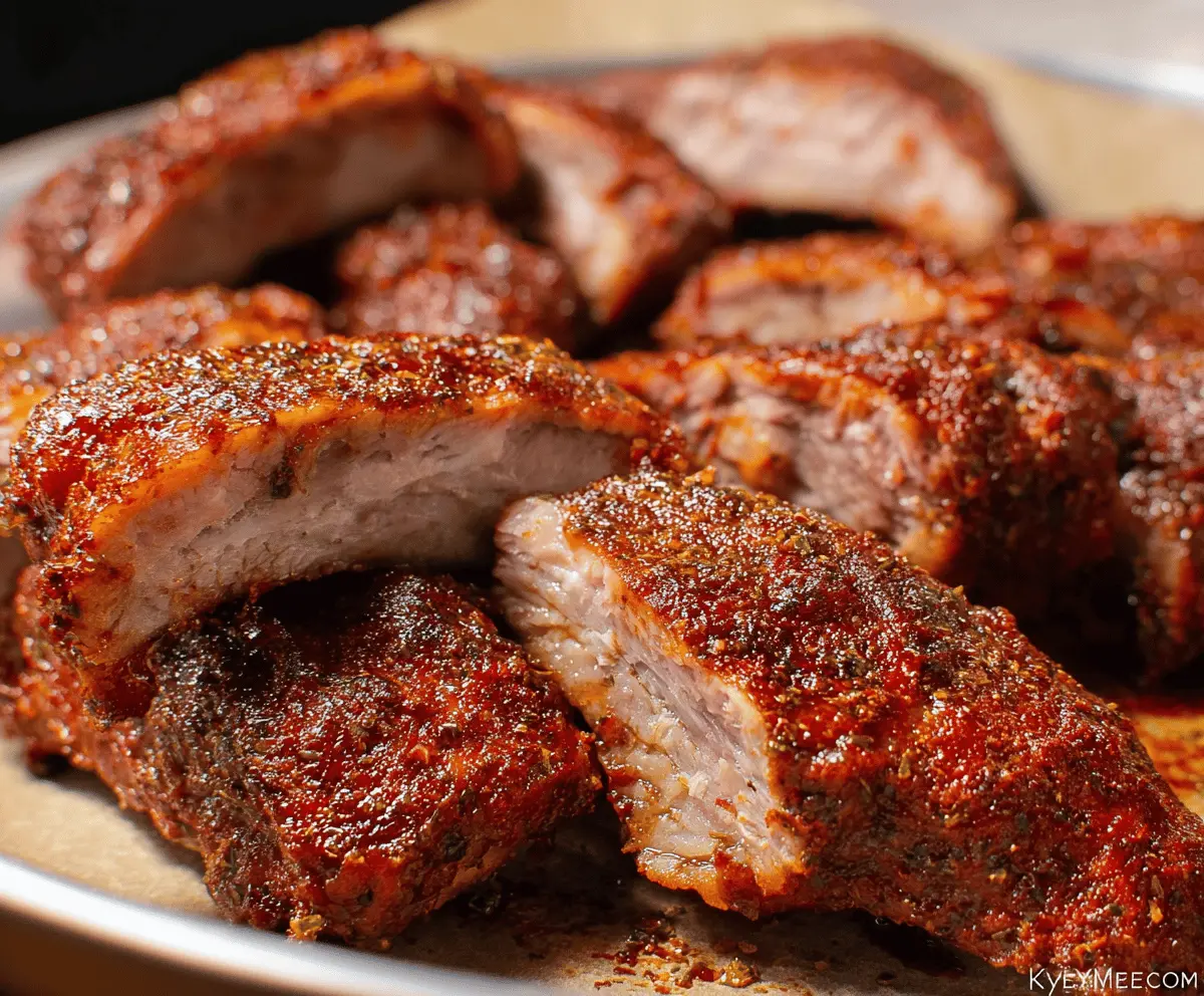Easy Oven BBQ Boneless Pork Ribs Recipe