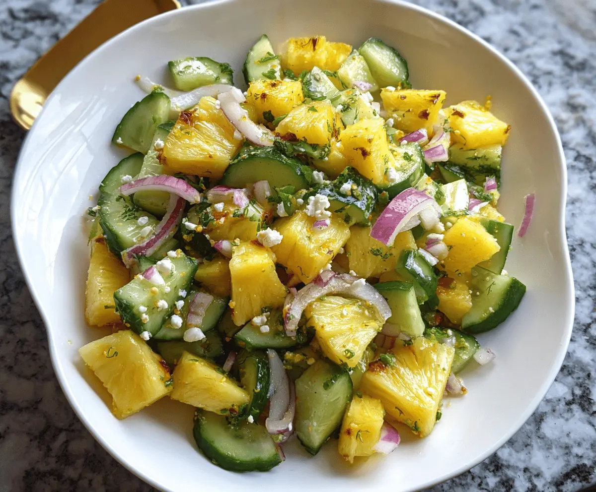 Refreshing Pineapple Cucumber Salad Recipe