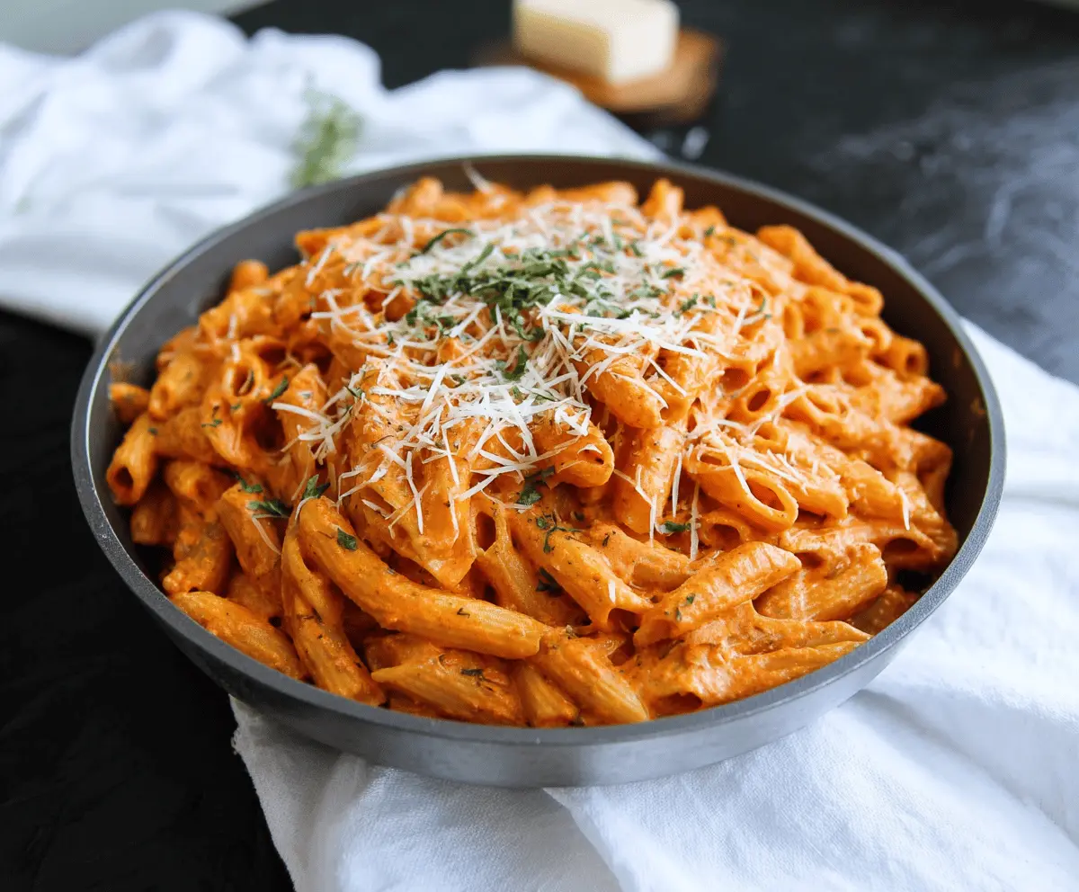 Creamy Roasted Red Pepper Pasta Recipe