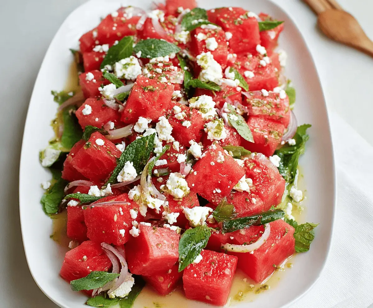 Refreshing Spicy Watermelon Salad Recipe