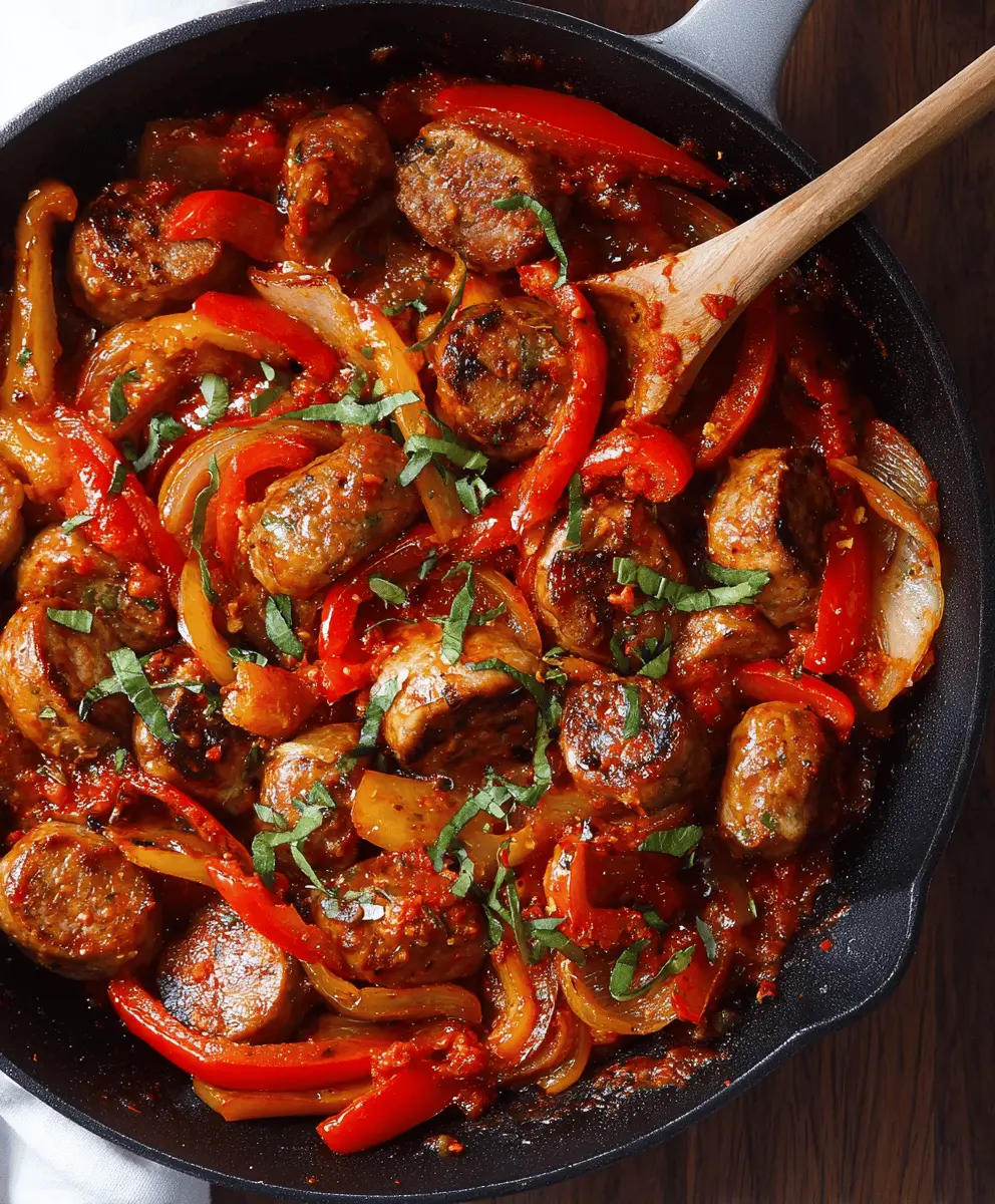 Easy Italian Sausage and Peppers Skillet Recipe