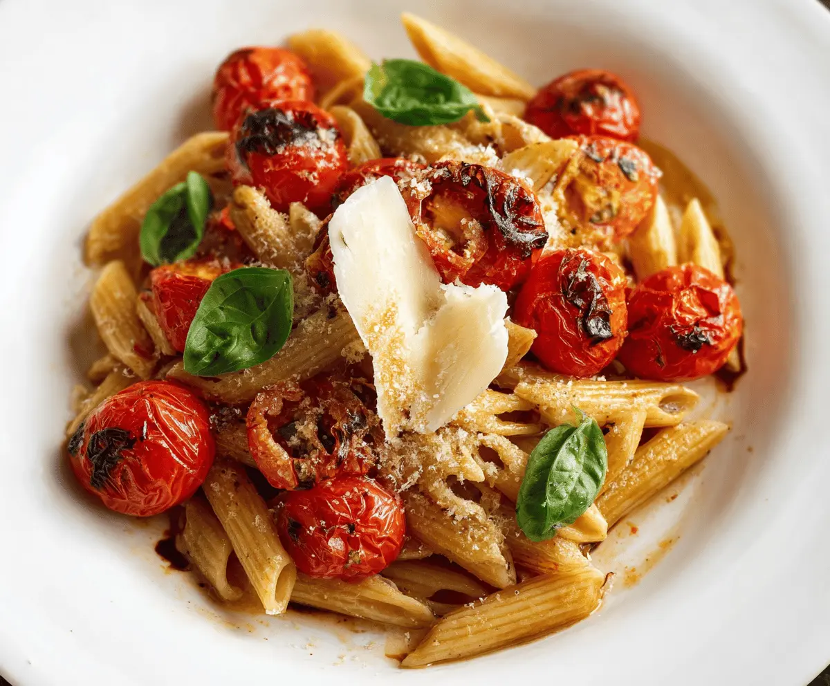 Easy Cherry Tomato Basil Pasta With Garlic And Parmesan
