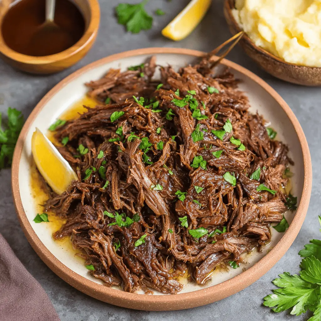 Easy 5-Minute Slow Cooker Shredded Beef Recipe