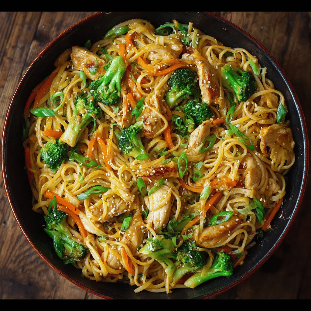 Easy 15-Minute Chicken Stir Fry Noodles