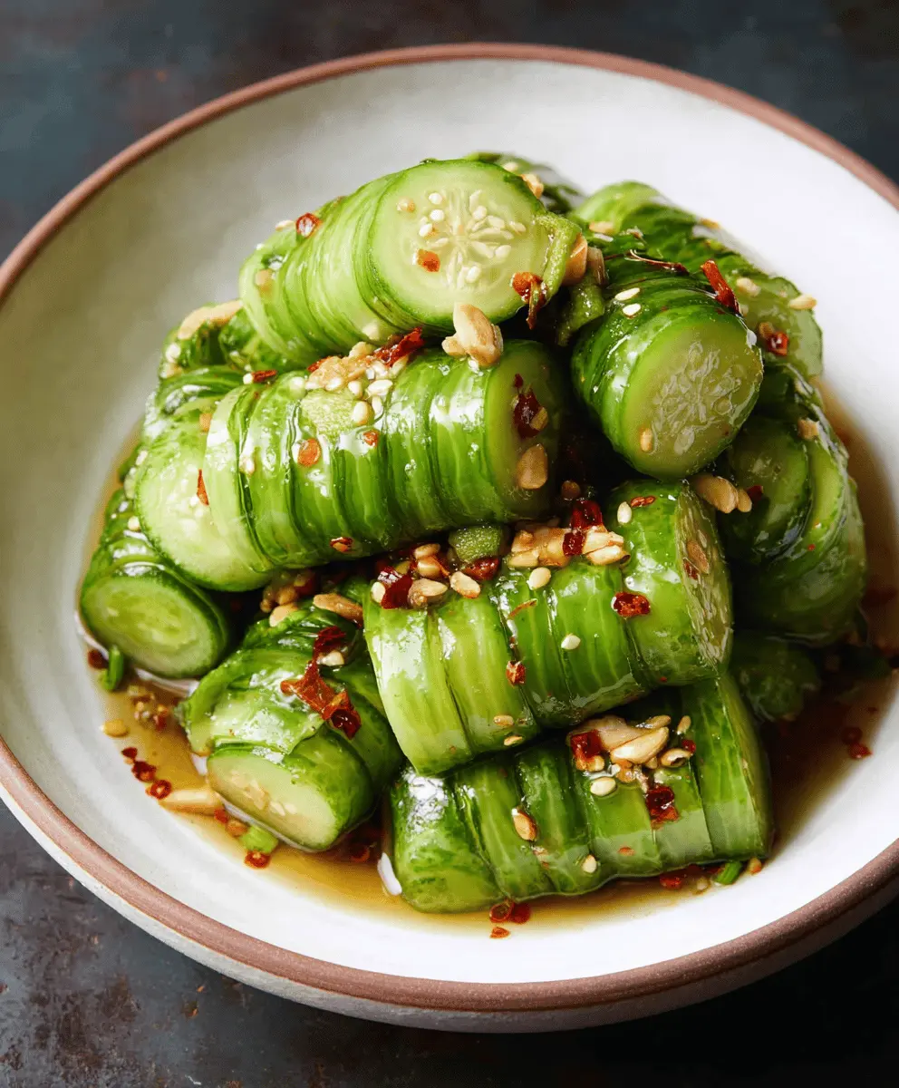 Easy Asian Pickled Cucumbers Recipe