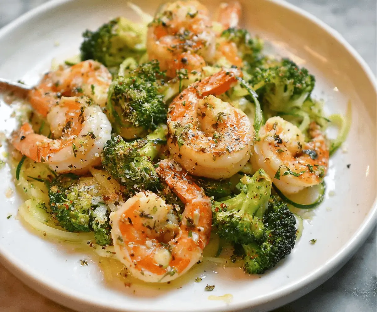 Easy Keto Garlic Shrimp with Broccoli Recipe