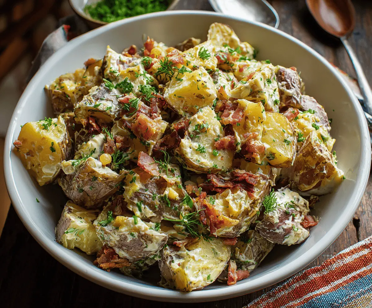 Easy Roasted Potato Salad with Crispy Edges