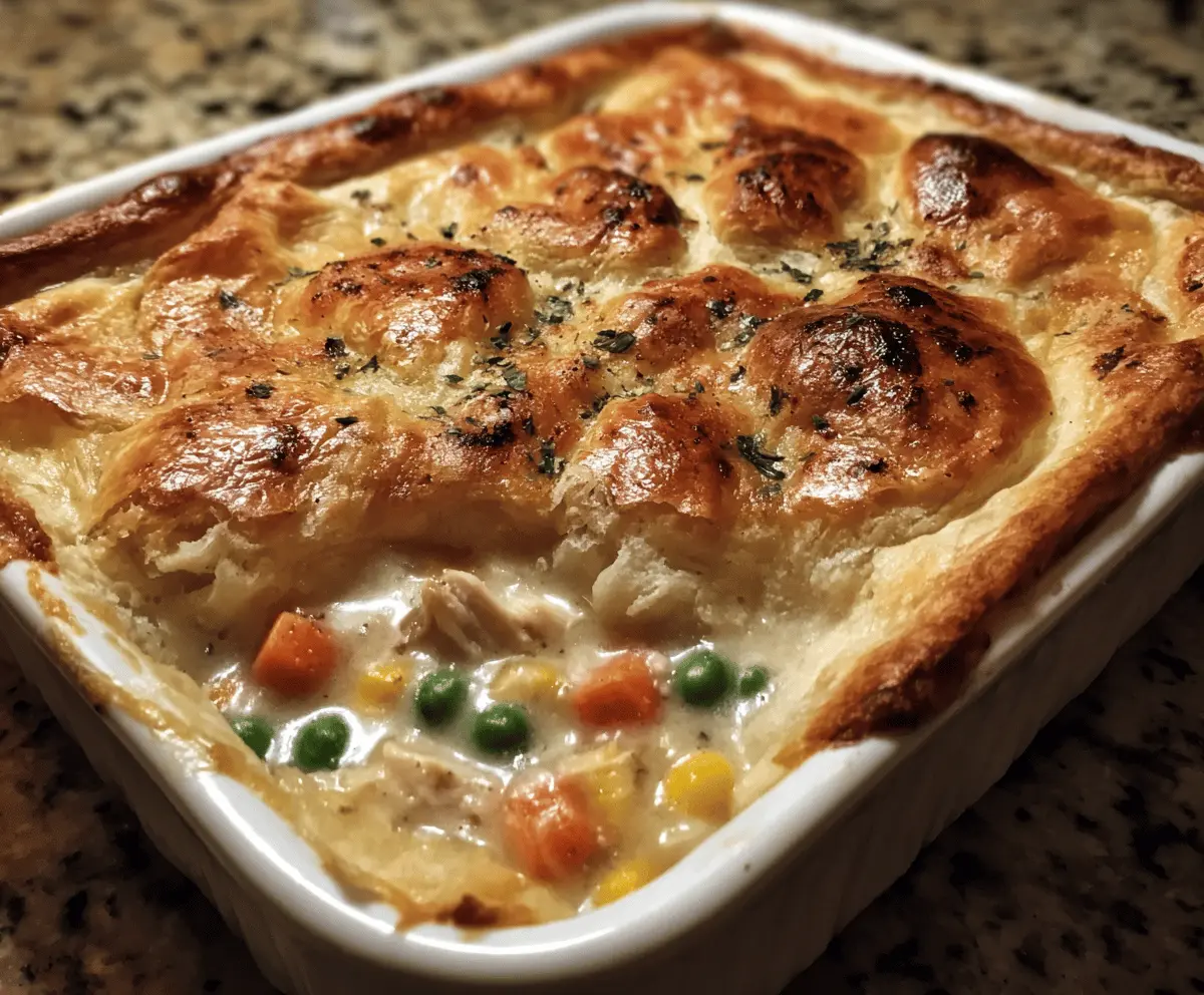 Easy Chicken Pot Pie Bake Recipe