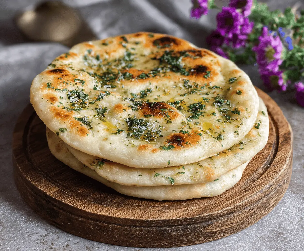 Cheese and Herb Stuffed Flatbread