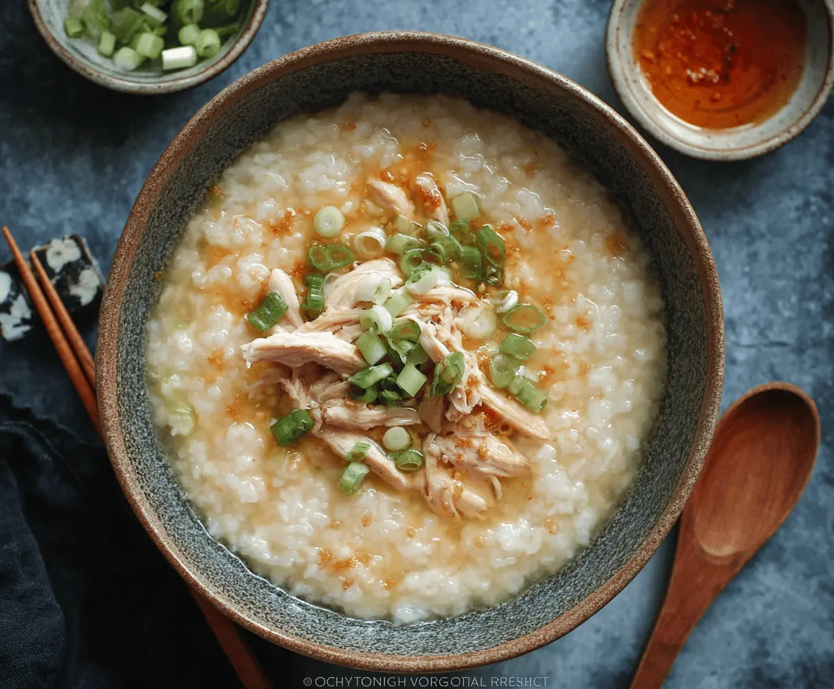 Chicken Congee (Instant Pot Version Included) 