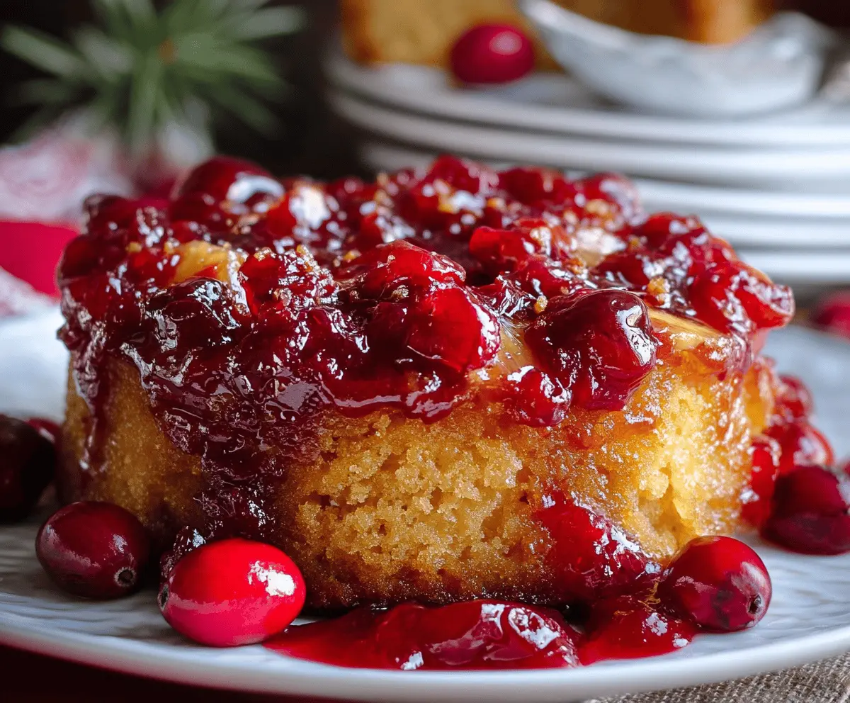 Cranberry Pineapple Upside Down Cake