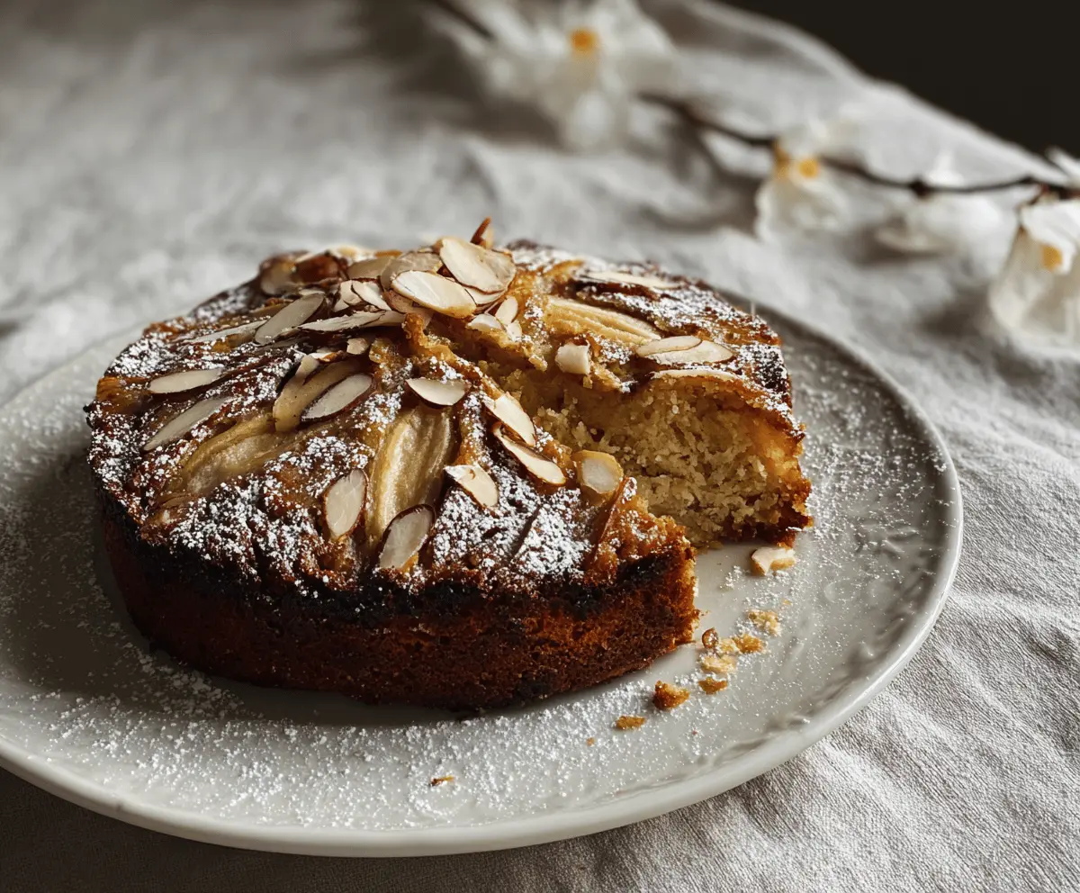Flourless Apple, Almond & Cardamom Cake