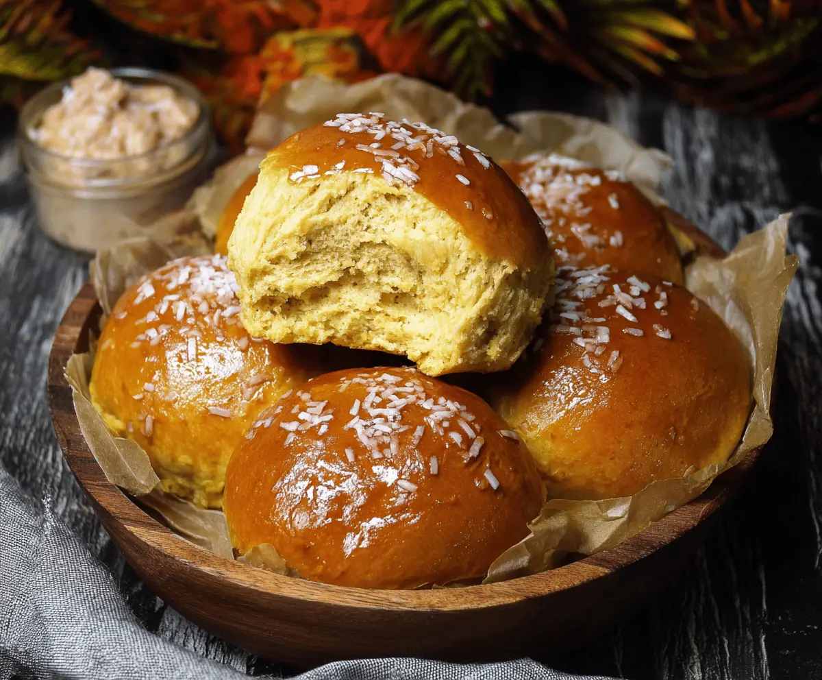 Samoan Coconut Buns Sweet Bread Rolls