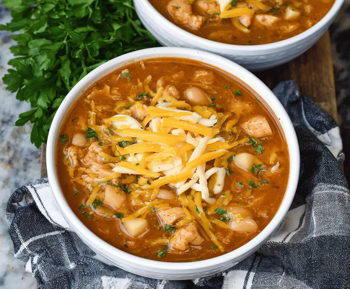 White Cheddar & Apple Chicken Chili