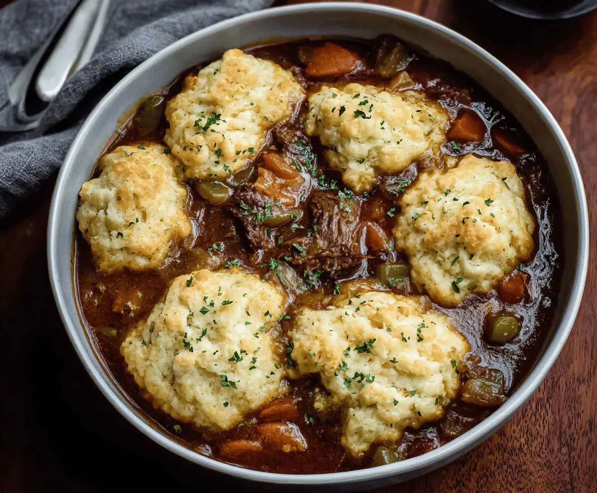 Beef Stew with Dumplings