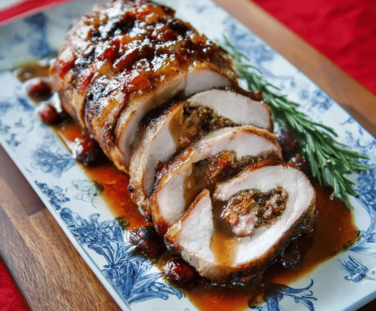 Cranberry Apple Pork Loin Roast
