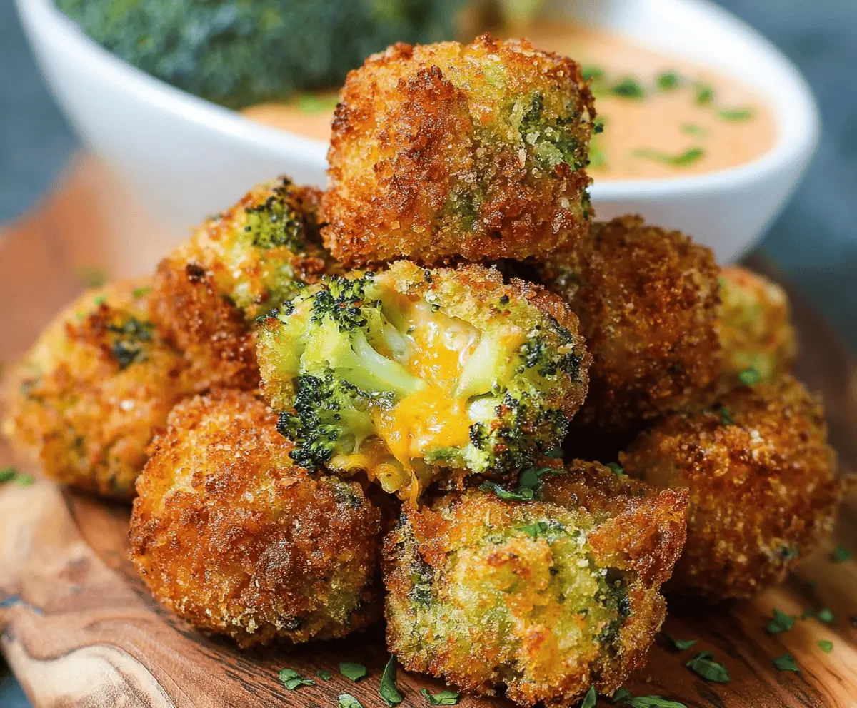 Crispy Broccoli Cheddar Popper