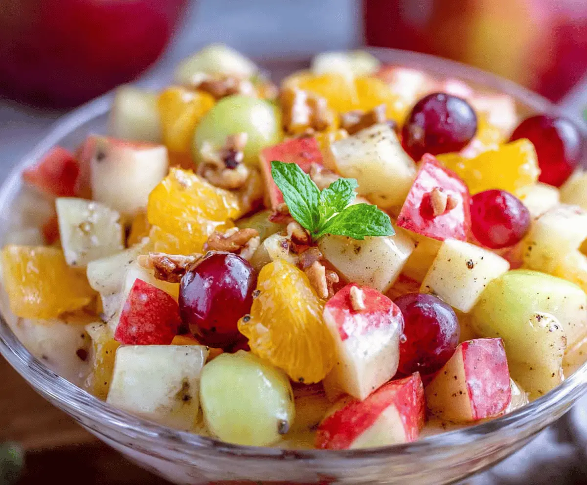 Delicious Apple Fruit Salad 
