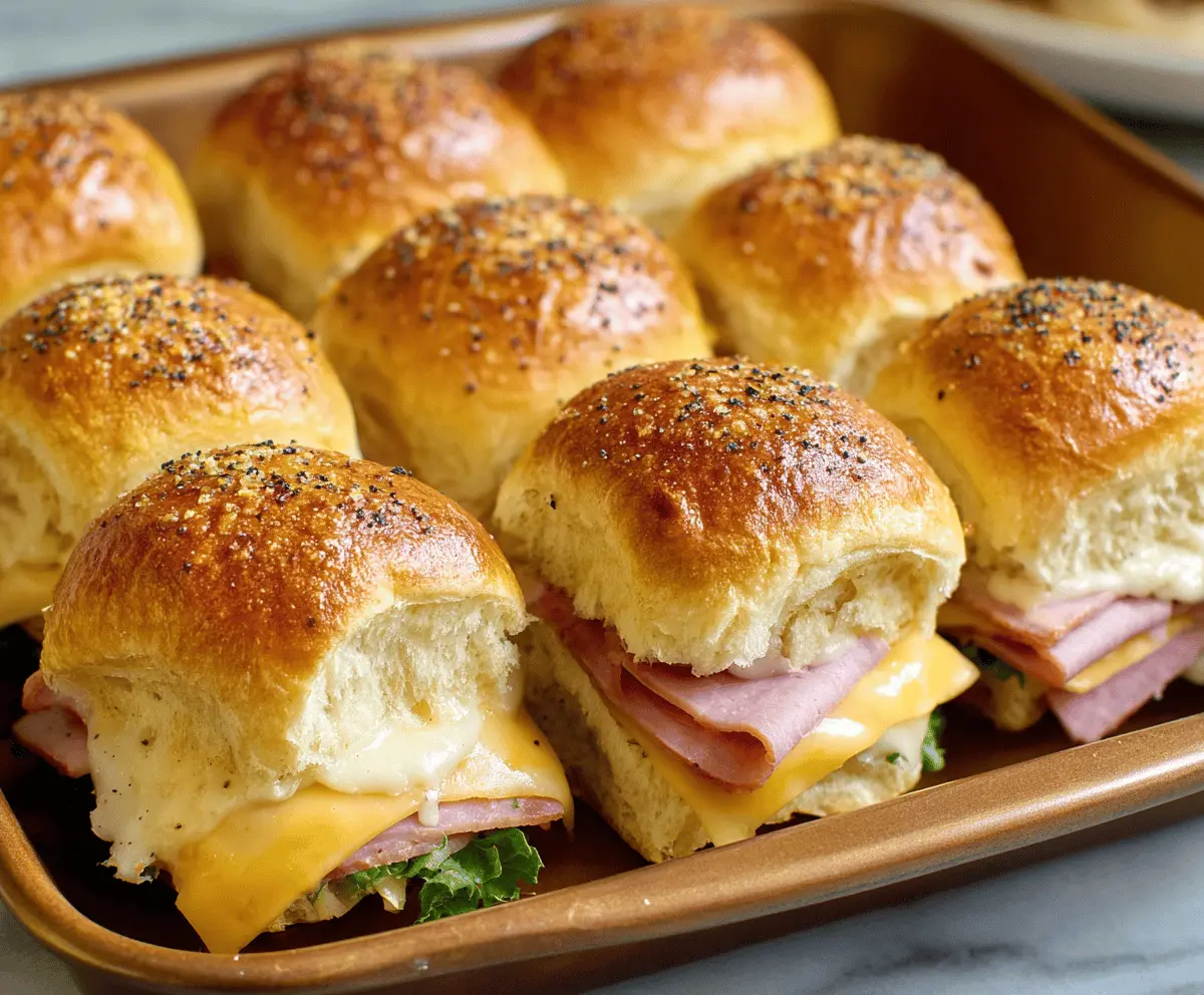Ham & Cheese Sliders for Game Day