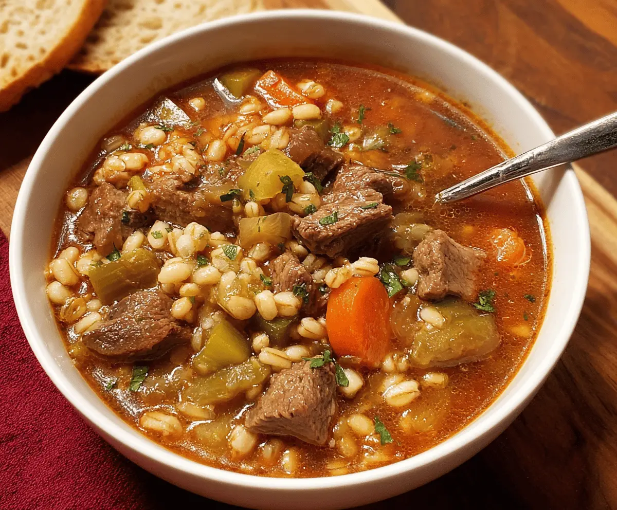 Hearty Beef Barley Stew
