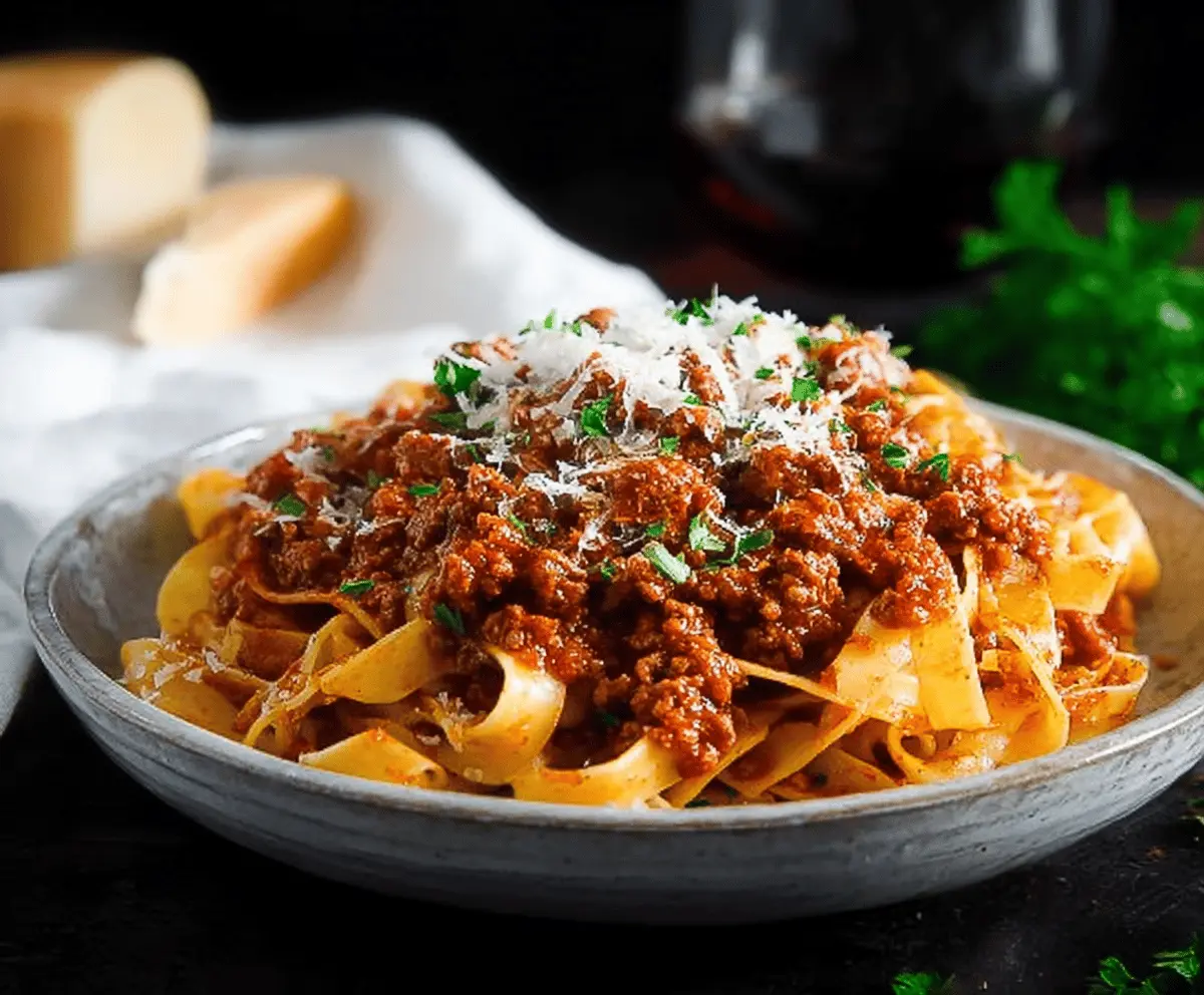 Pasta Bolognese Classic Italian