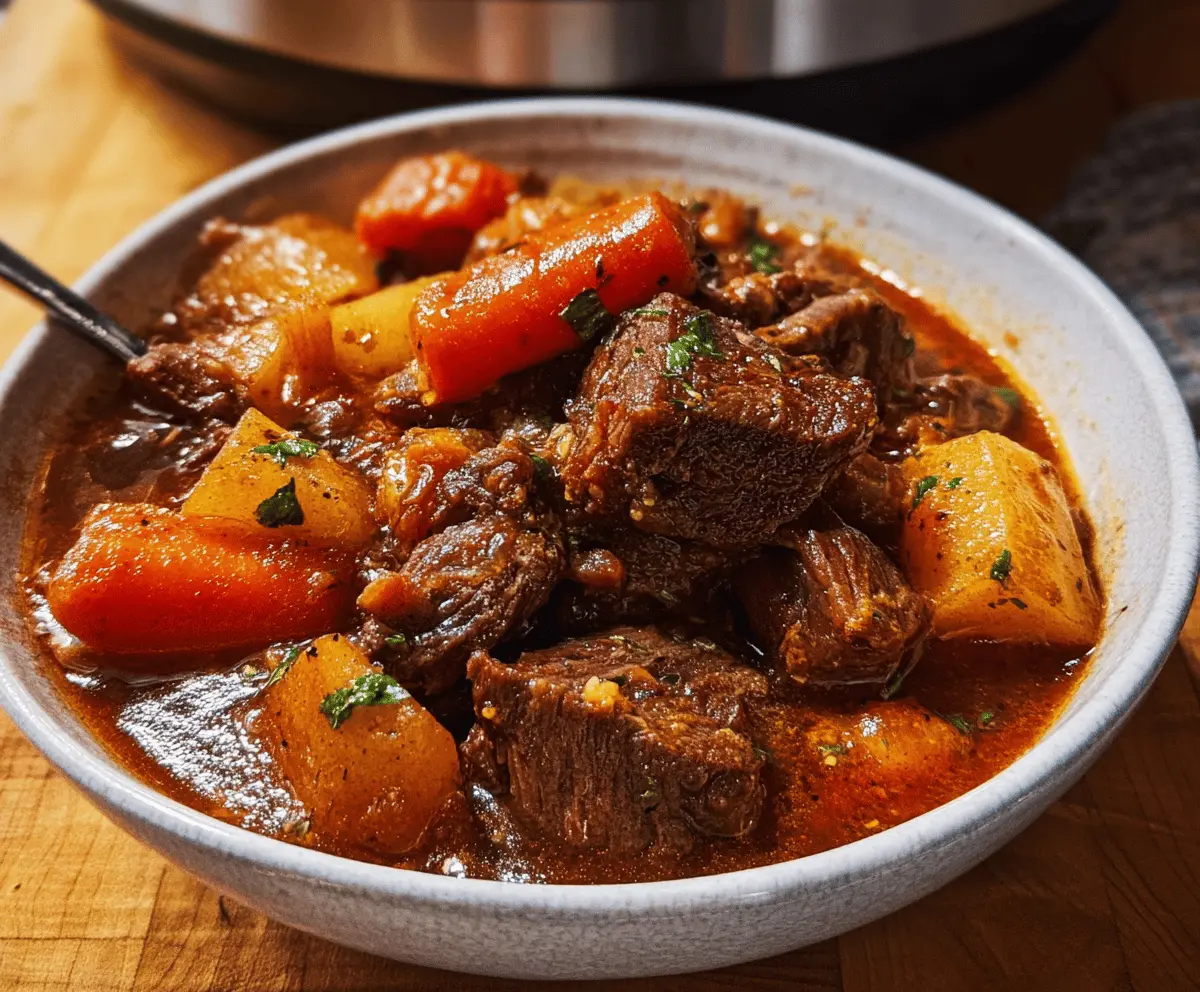 Pressure Cooker Beef Stew