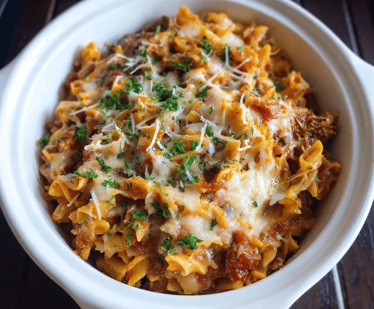 Slow Cooker Pasta Casserole