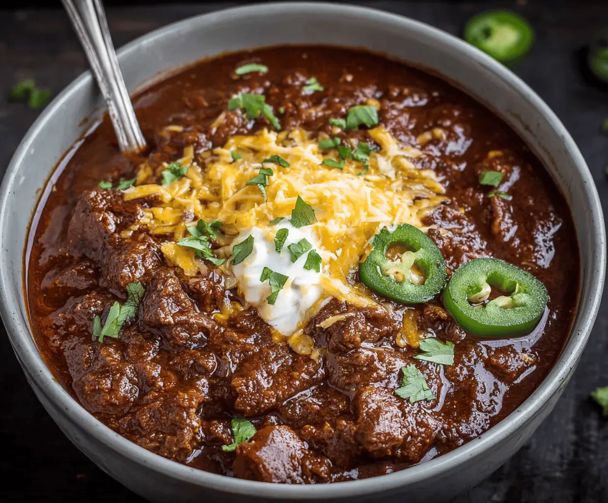 Texas Style No Bean Chili