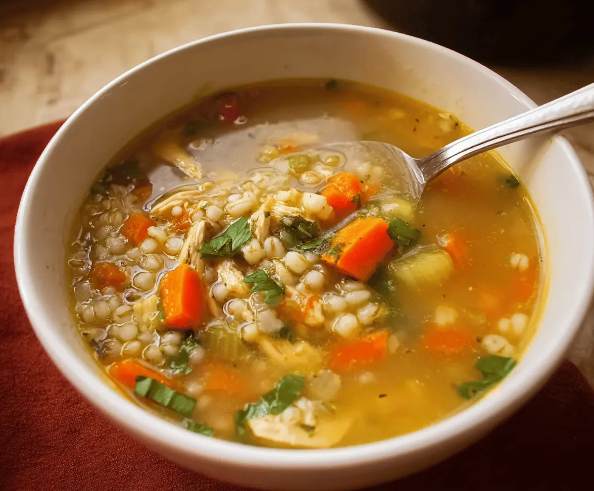 Hearty Barley Turkey Soup