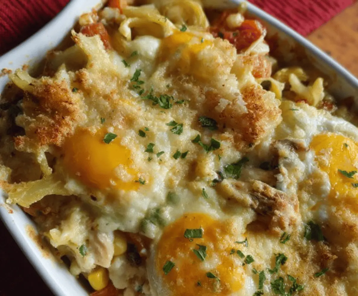 Leftover Turkey Casserole With Egg