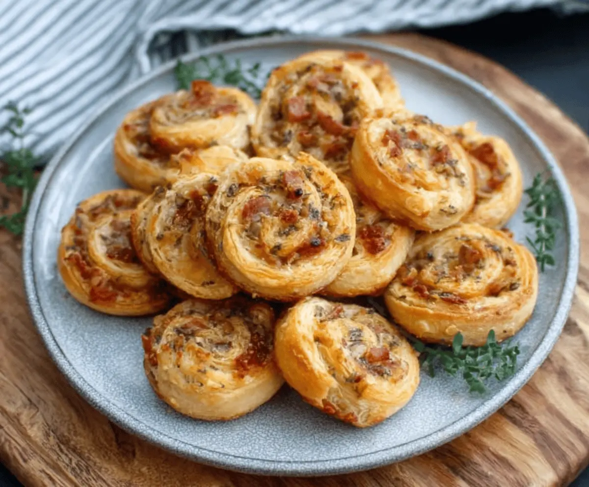 Prosciutto Puff Pastry Pinwheels