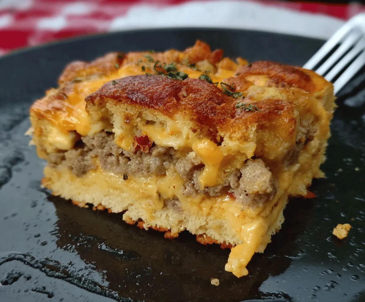 Sausage Breakfast Casserole With Crescent Roll Dough
