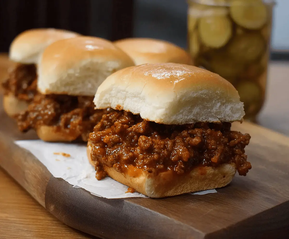 Sloppy Joe Sandwiches