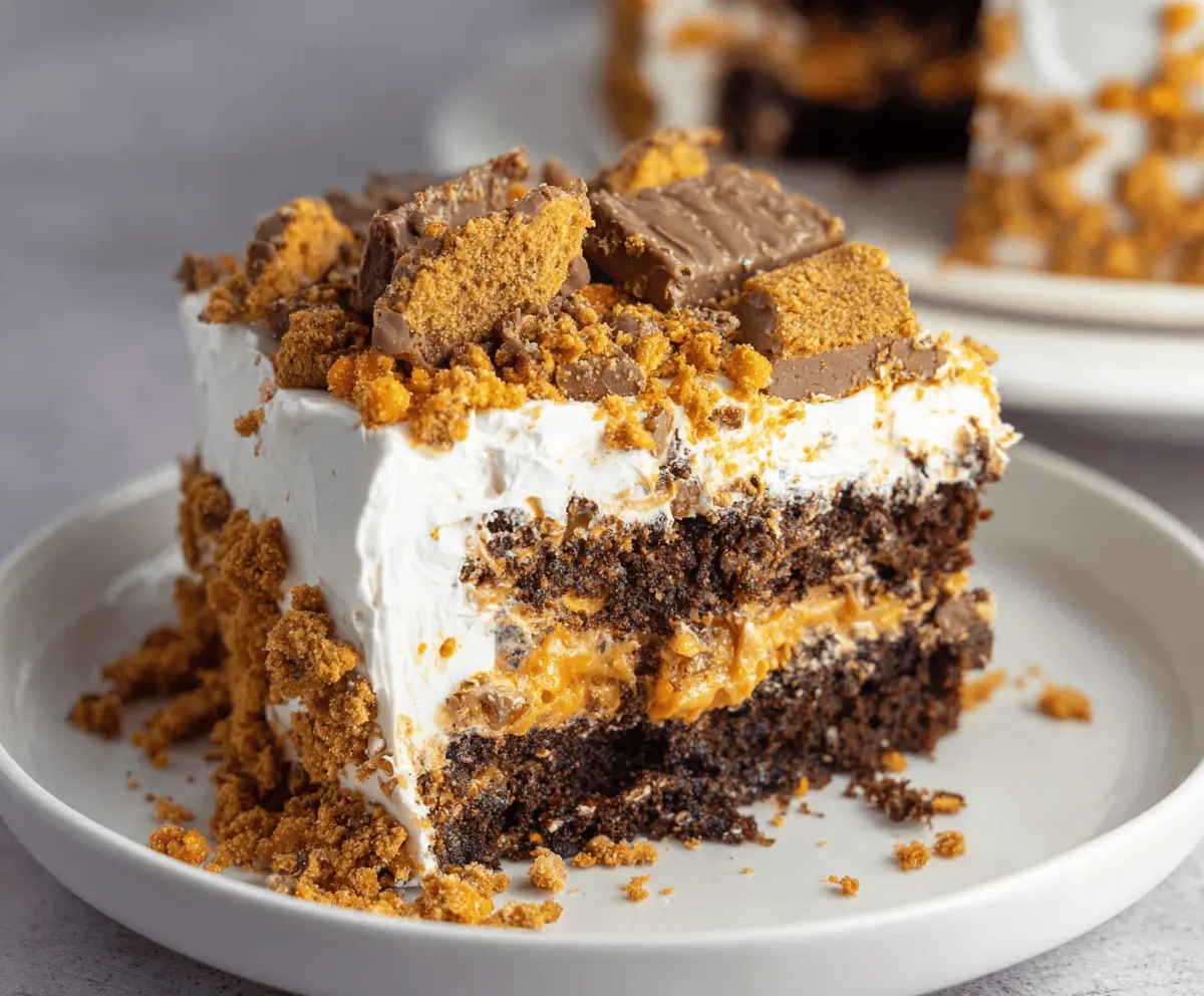 This Butterfinger Cake is OMG Delicious!