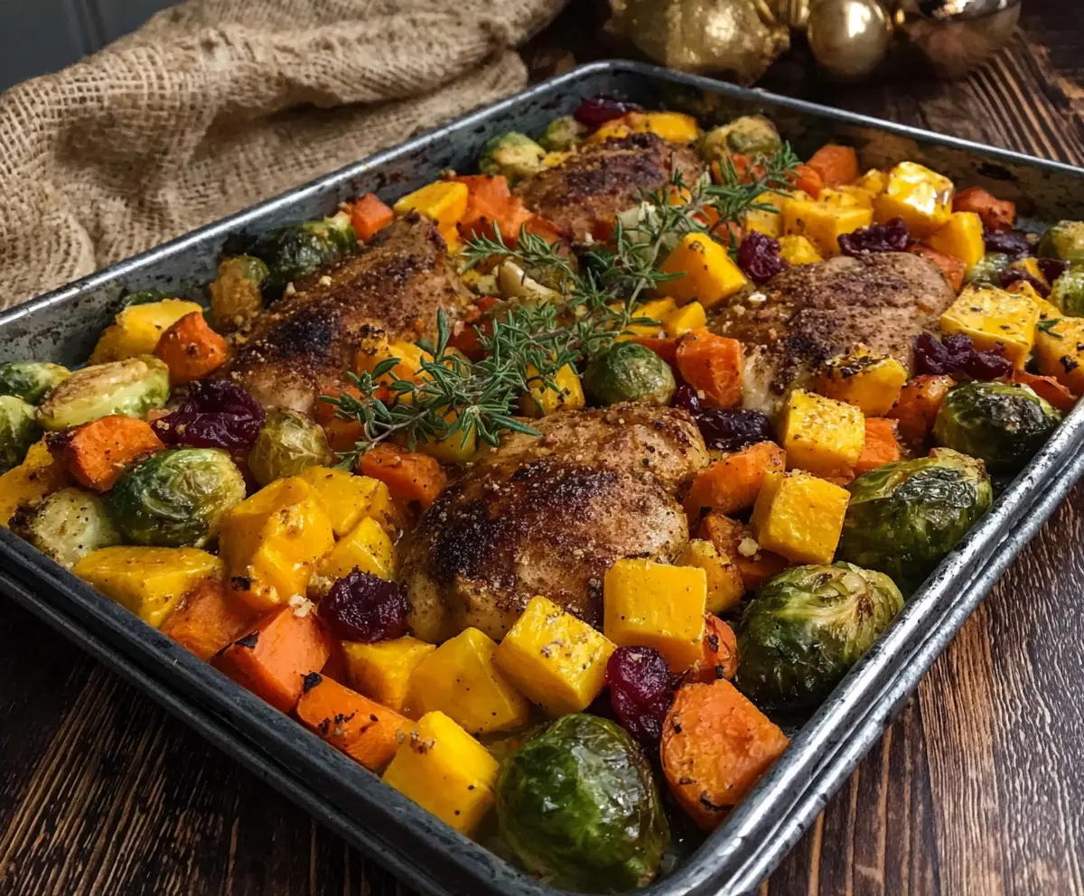 Autumn Rainbow Sheet Pan Dinner