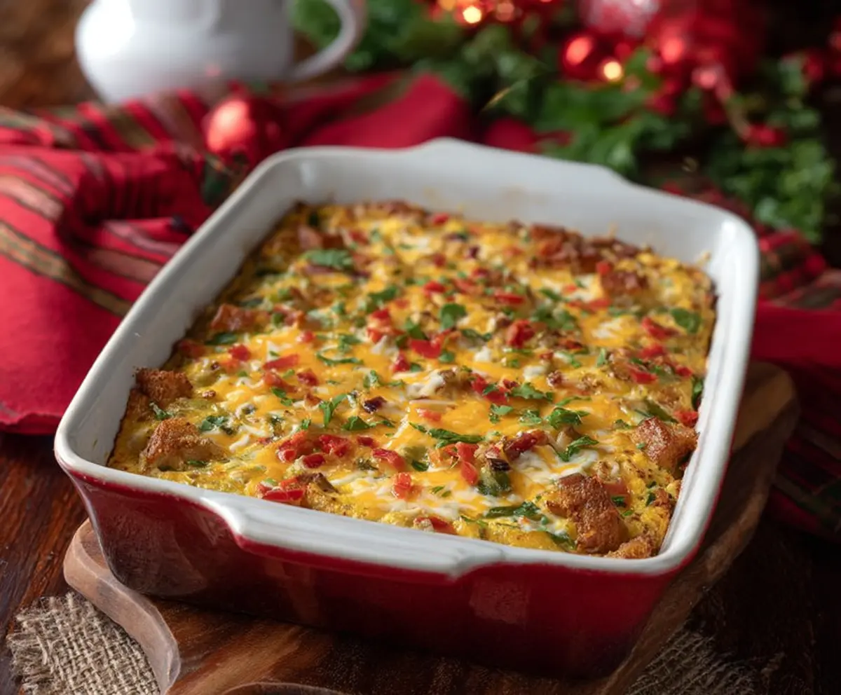 Red & Green Christmas Casserole