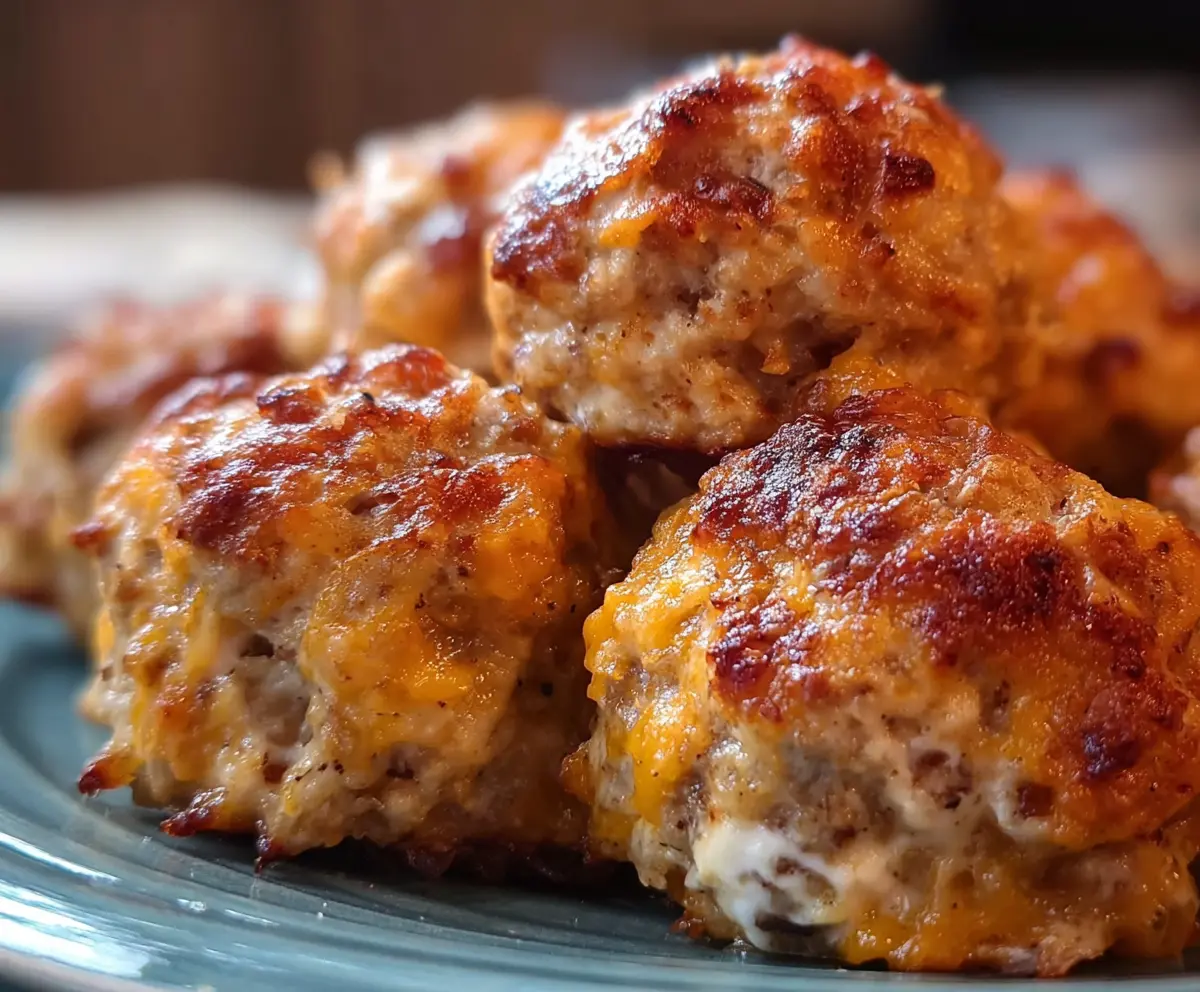 Sausage Balls with Cream Cheese